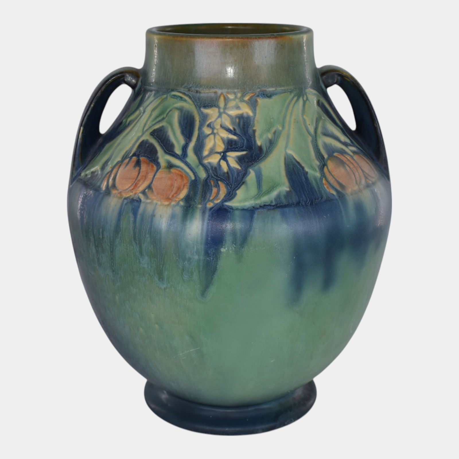 Roseville Baneda Green 1932 Art Pottery Vase 597-10 (1 of 8)