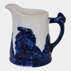 Monmouth Western Stoneware Pottery Old Sleepy Eye Pitcher