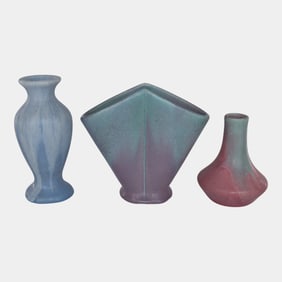 Muncie 1920s Vintage Art Pottery Vases