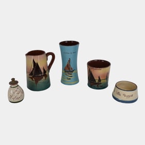 English Art Pottery Torquay Motto Ware Vases Pitcher & More