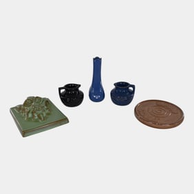 Frankoma Vintage Art Pottery Vase Pitchers And Tiles