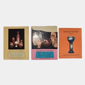 Set of 3 Roseville Art Pottery Reference Books