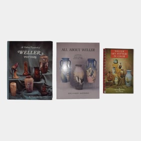 Set of 3 Weller Art Pottery Reference Books