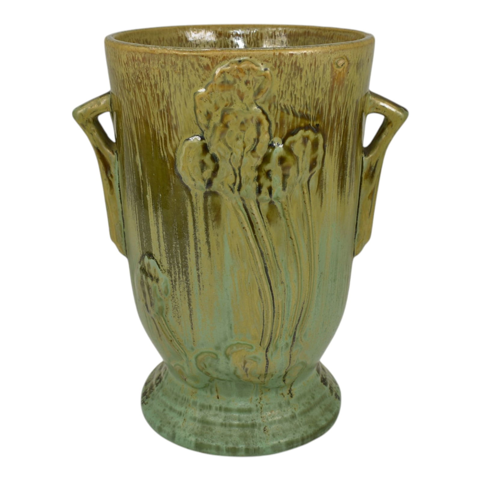 Vintage American Pottery Green Primrose Vase (1 of 6)