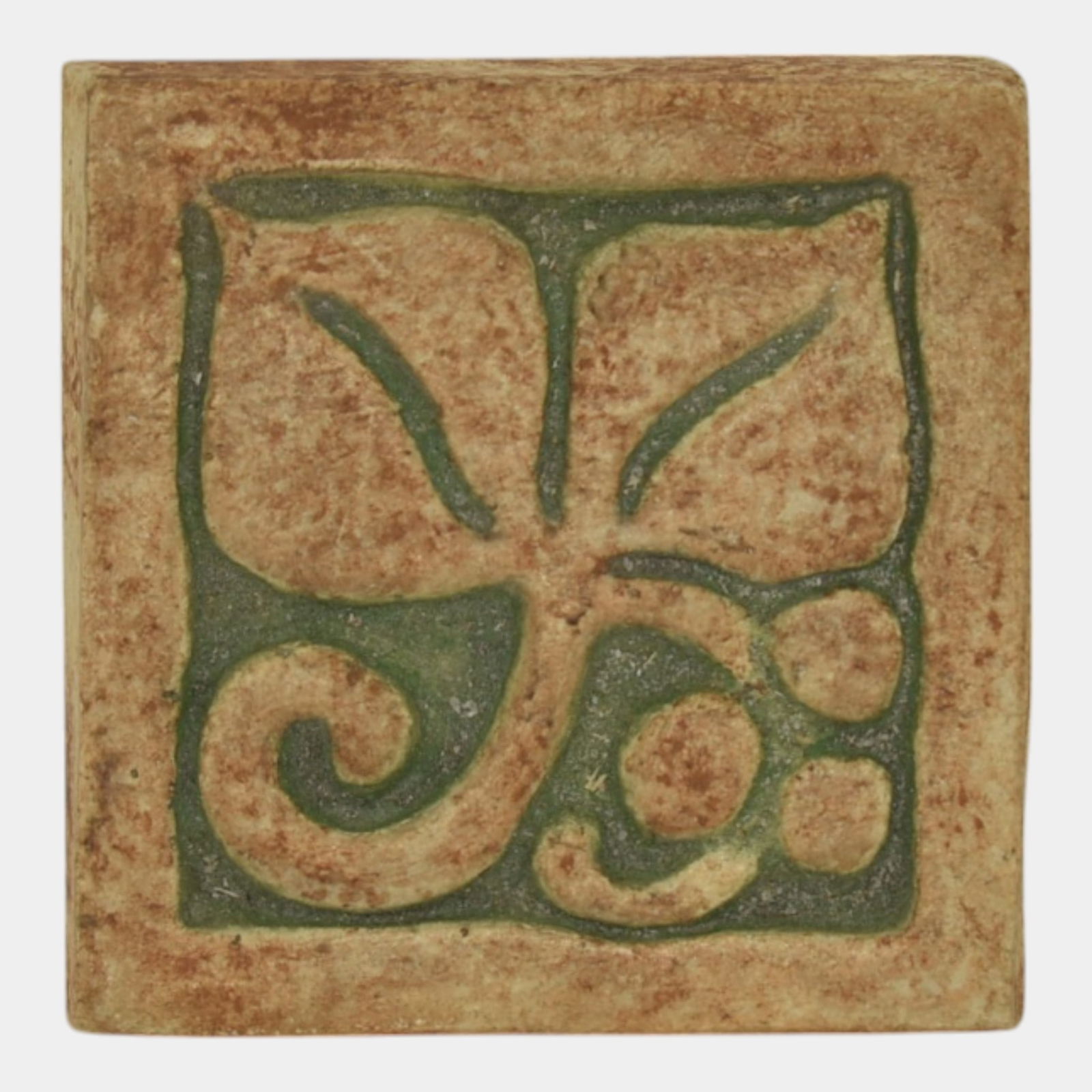 Tempest Tileroom Vintage Art Pottery Tan Green Ceramic Tile: We offer in house shipping on all items. Plus spend $500 on winning bids and your shipping is free. Tempest Tileroom Vintage Art Pottery Tan Green Ceramic Tile Leaf and berries design on this small ti