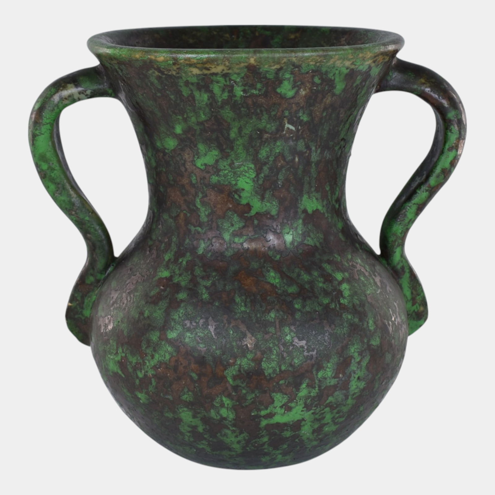 Weller Coppertone 1920s Art Pottery Matte Green Vase (1 of 8)