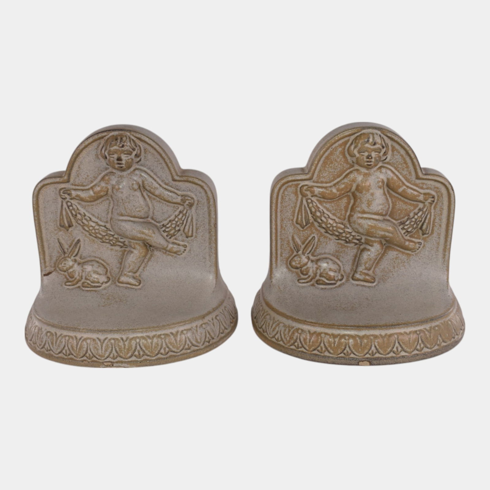 American Encaustic Tile Co AETCO 1926 Pottery Bookends (1 of 9)