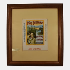 Vintage Scotten-Dillon Tobacco Framed Unused Wrapper