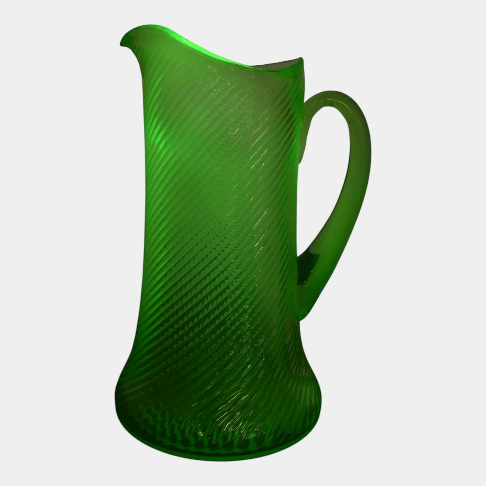 Uranium Green Depression Glass Green Pitcher (1 of 4)