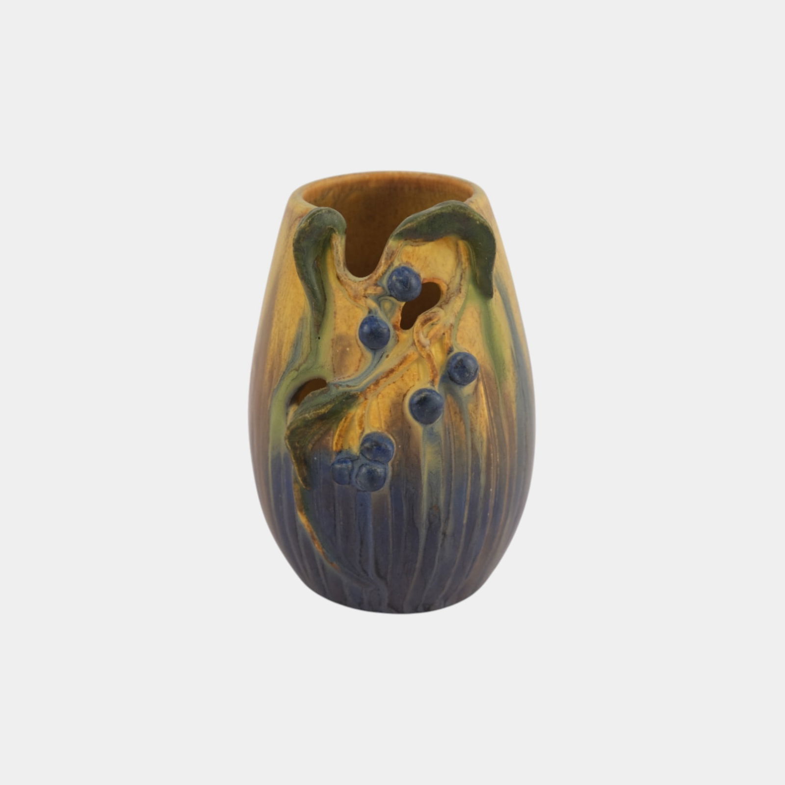 Ephraim Faience 2022 Pot Of The Week King Solomon's Seal Miniature Vase (1 of 3)