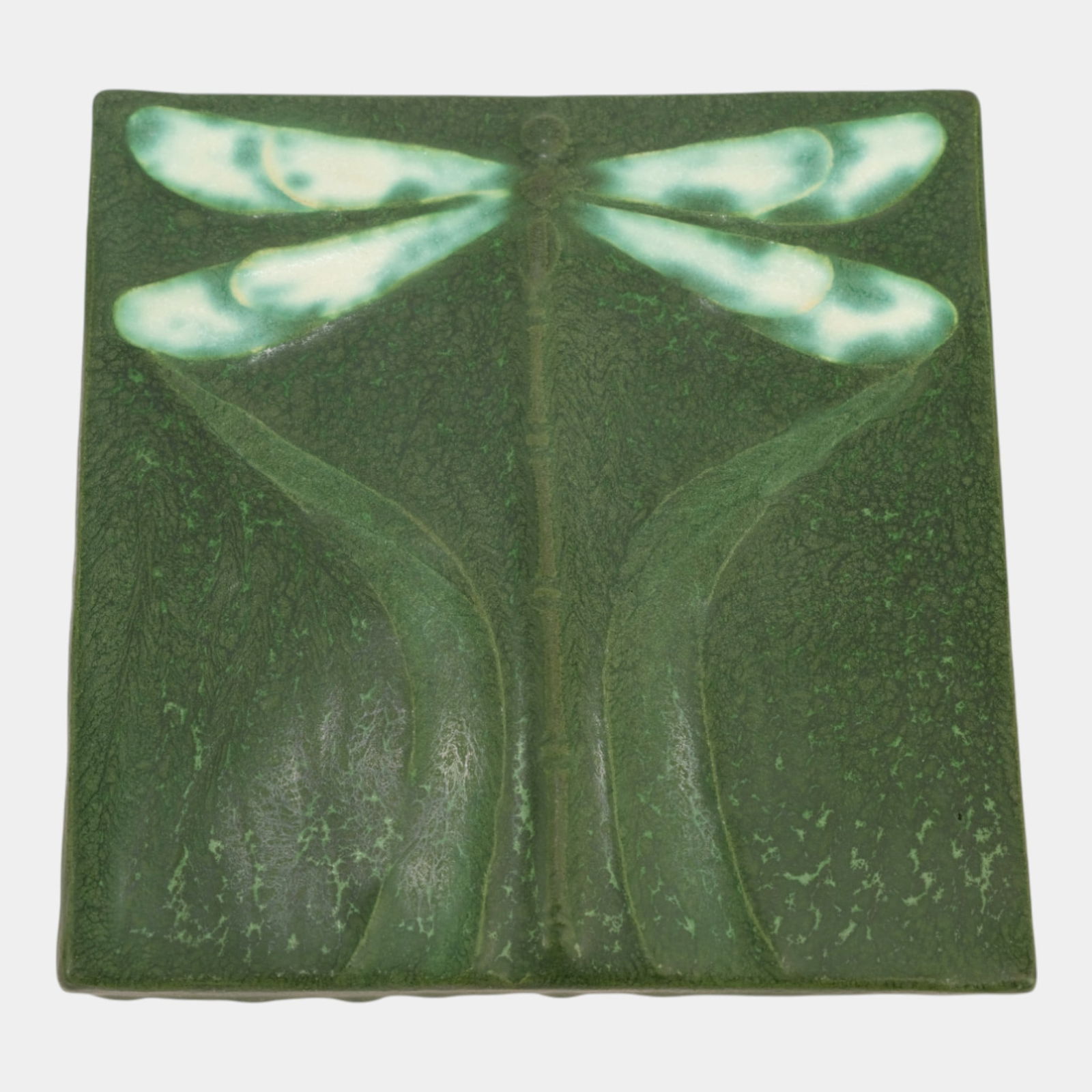 Ephraim Faience 2001 Arts And Crafts Matte Green Dragonfly Art Pottery Tile: We offer in house shipping on all items. Plus spend $500 on winning bids and your shipping is free. Ephraim Faience 2001 Arts And Crafts Matte Green Dragonfly Art Pottery Tile Ephraim Faience Pottery