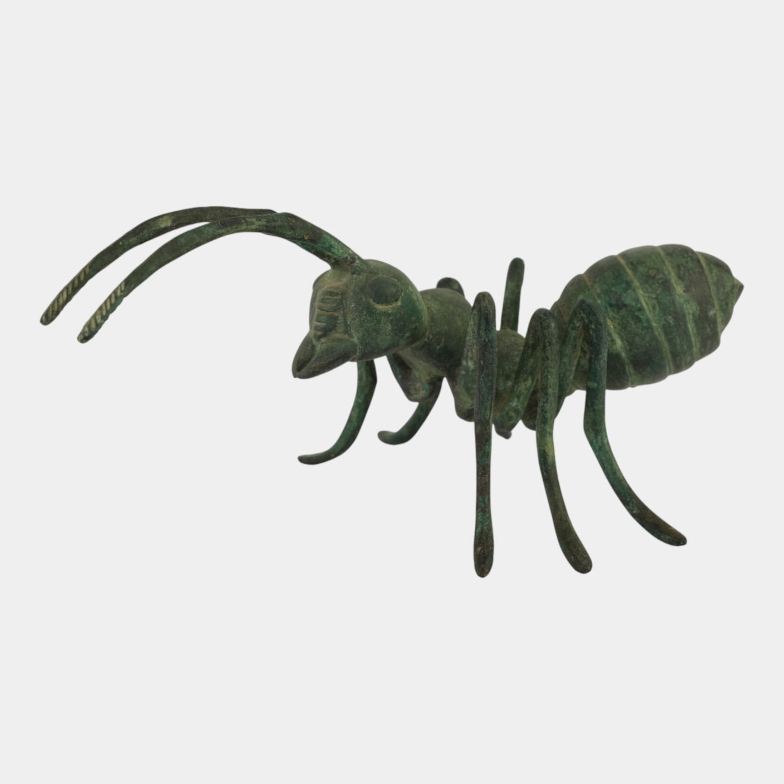 Decorative Large Green Patinated Bronze Ant Statue Sculpture (1 of 3)