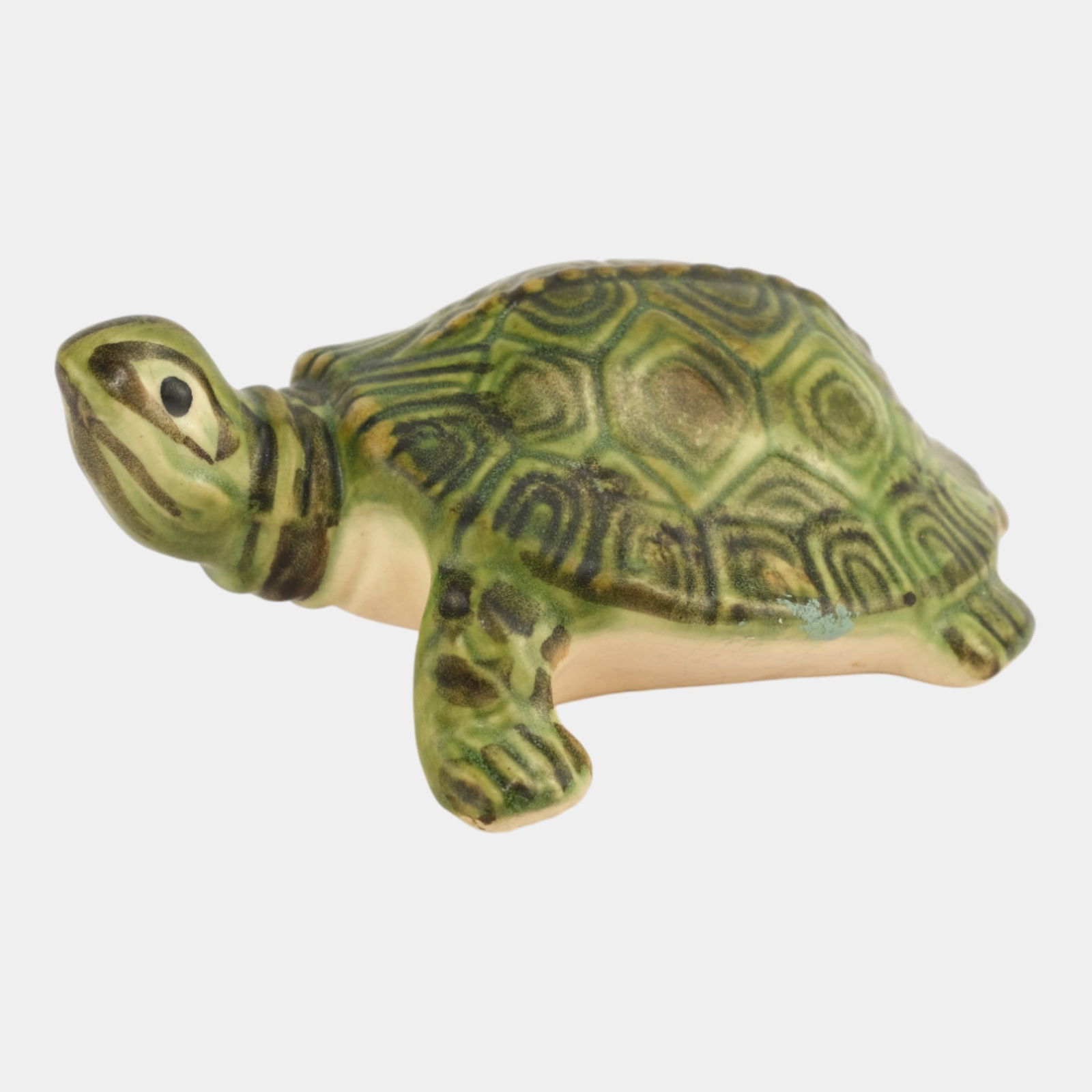 Brush McCoy 1967 Vintage Pottery Green Turtle Ceramic Yard Garden Ornament (1 of 4)