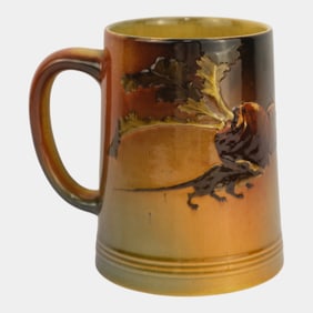 Rookwood Pottery 1891 Standard Glaze Mouse And Beet Mug 587 McDonald