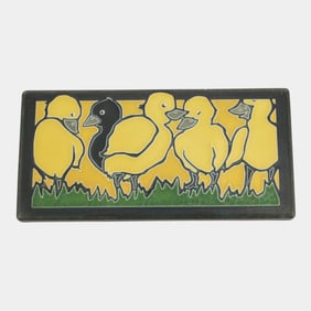 Motawi Tileworks 2023 Hand Made Art Pottery Ugly Duckling Tile SEG Style
