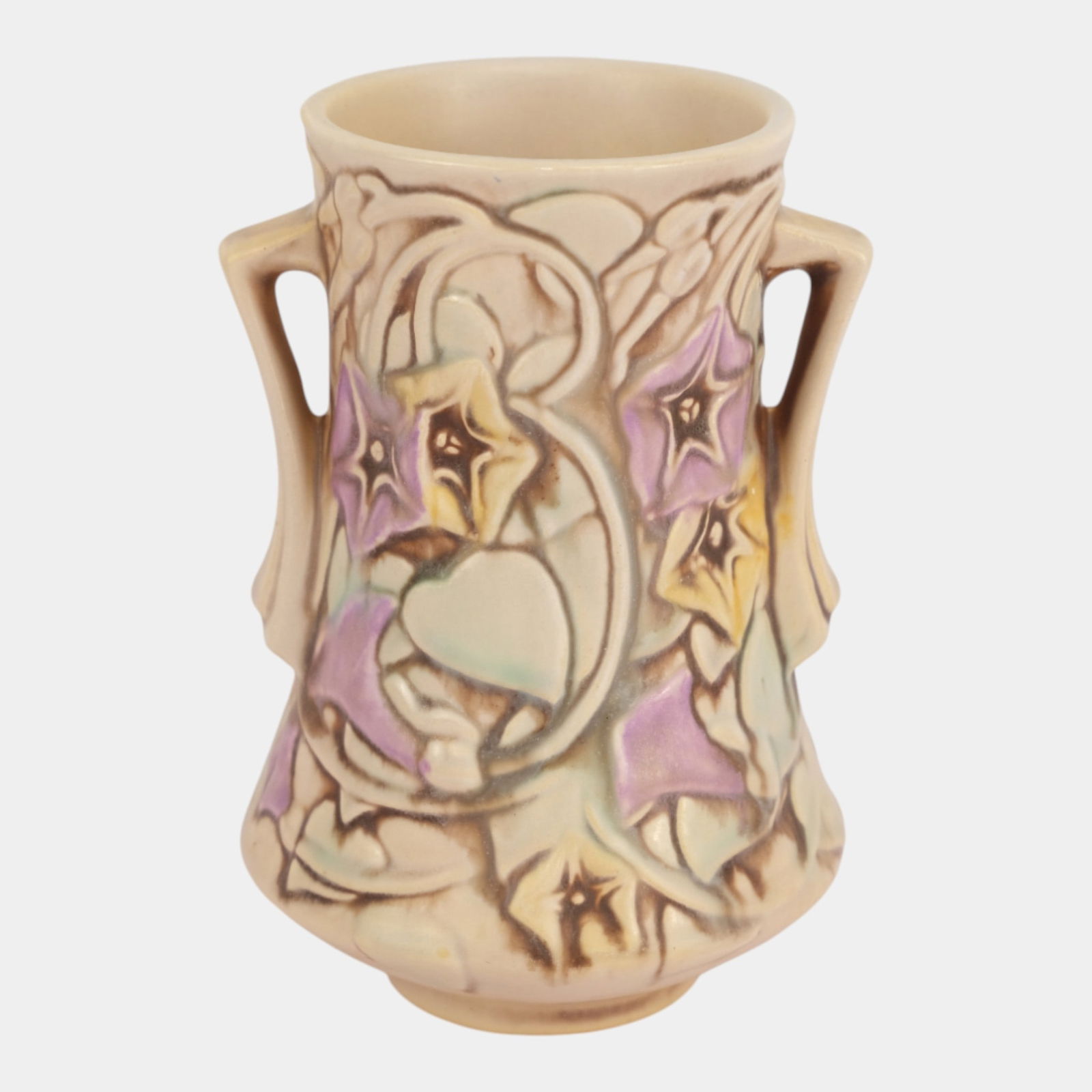 Roseville Morning Glory White 1935 Vintage Art Pottery Ceramic Vase 724-6 (1 of 3)