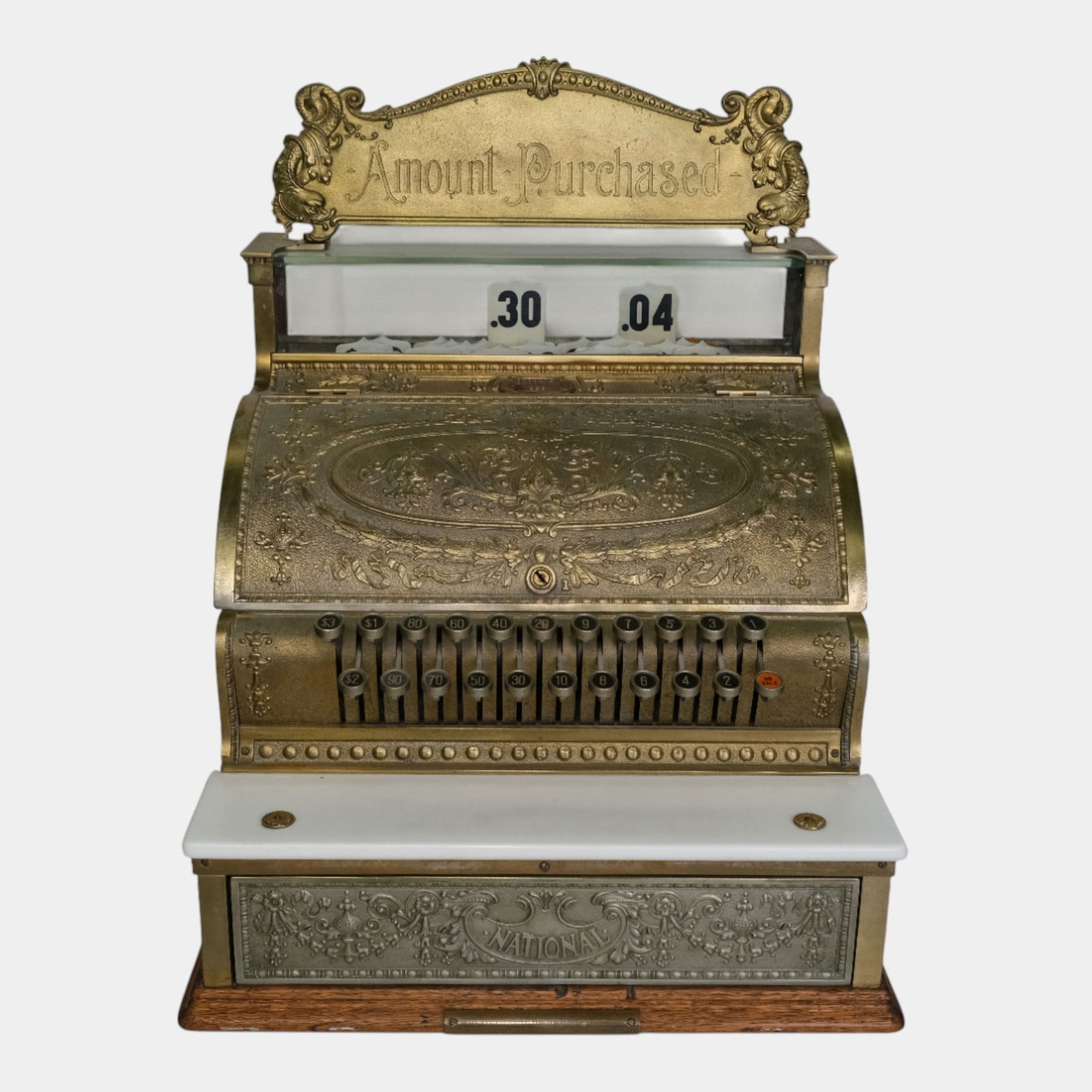National Cash Register Model 452 Gilded Case Designed By Tiffany & Co Jewelry (1 of 13)