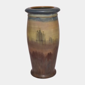 Peters and Reed Landsun 1920s Arts And Crafts Pottery Vase 6