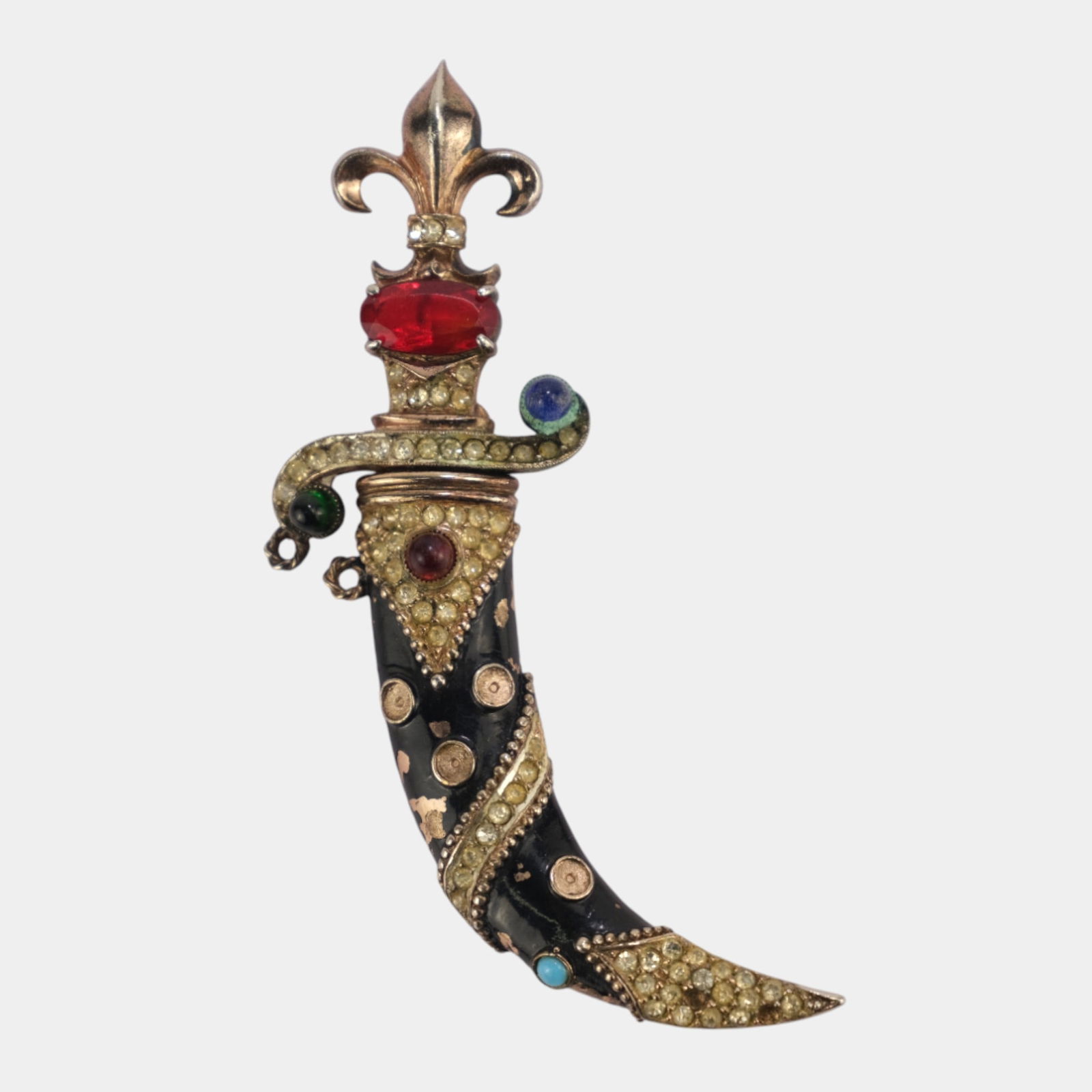 Urie Mandle 1940s Sterling Silver 925 M Slater Dagger And Sheath Brooch (1 of 5)