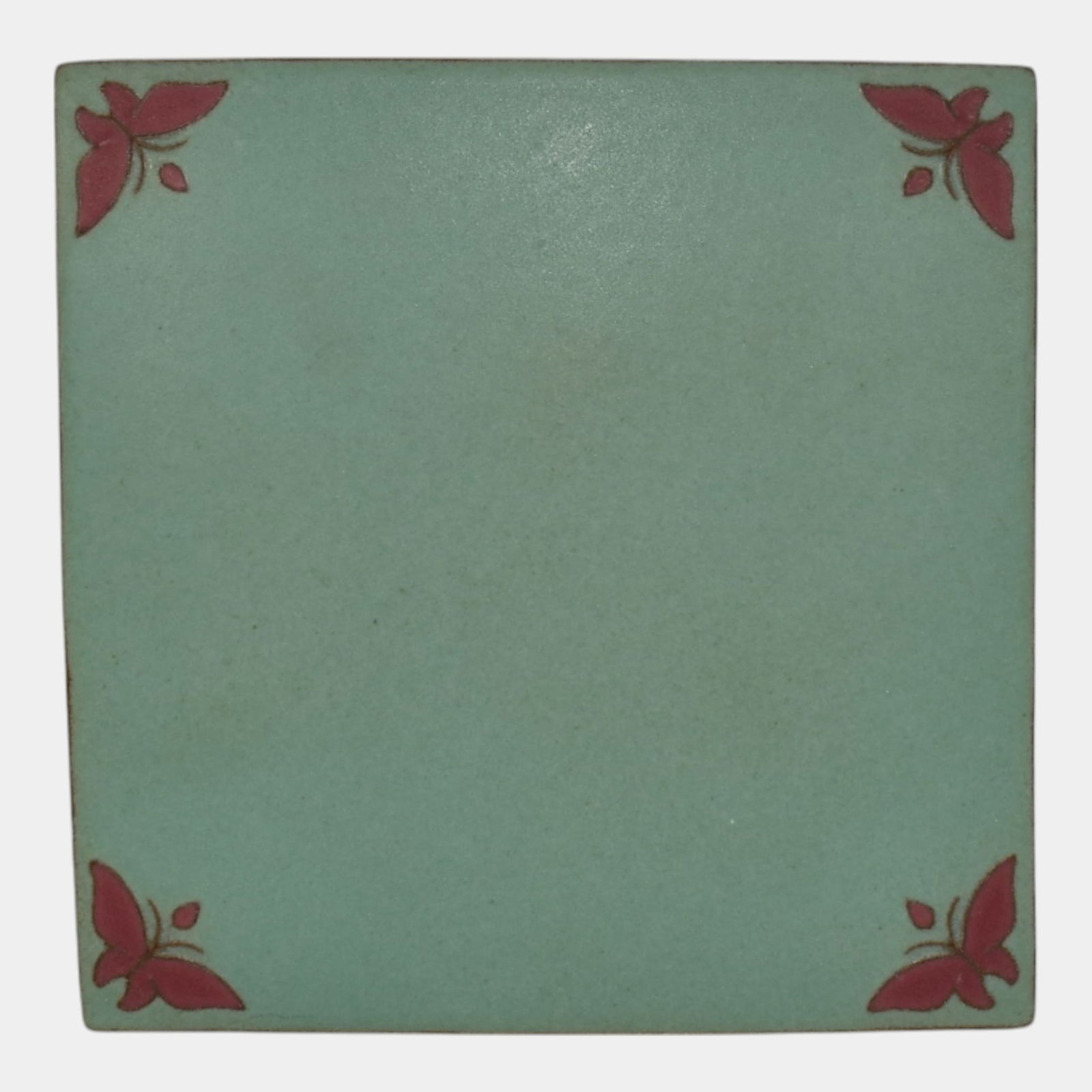 Van Briggle Vintage Art Pottery Teal Butterfly Ceramic Tile: We offer in house shipping on all items. Plus spend $2000 on winning bids on qualified items and your shipping is free. Van Briggle Vintage Art Pottery Teal Butterfly Ceramic Tile Nice arts and craft