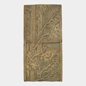 Batchelder California Antique Art Pottery Trees Ceramic Panel Tiles