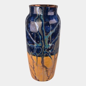 Paul Katrich Studio Art Pottery "Day Is Dying In The West" Luster Vase 1224