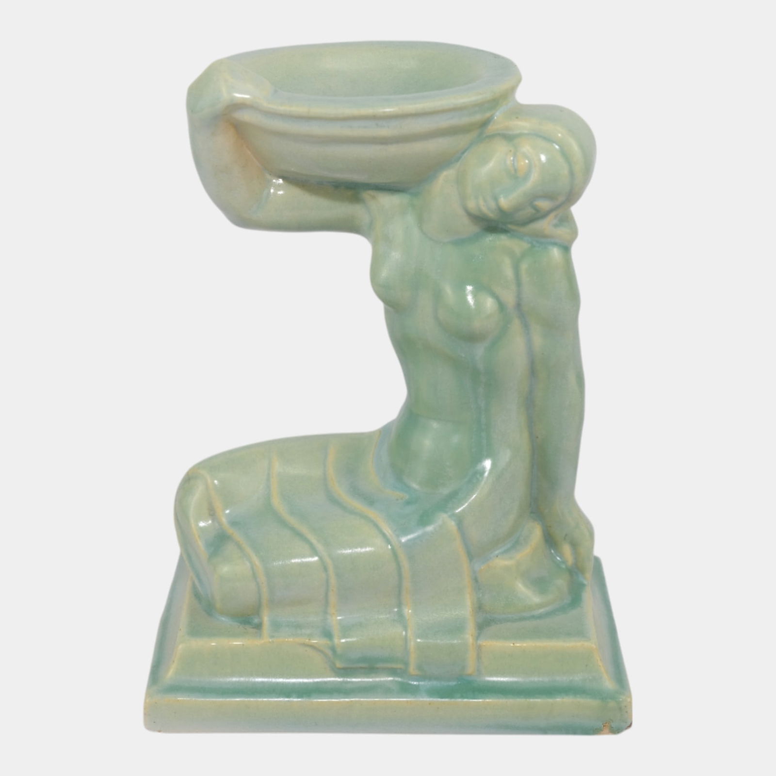 AETCO American Encaustic Tiling Company Green Art Deco Ceramic Female Figurine: We offer in house shipping on all items. Plus spend $2000 on winning bids on qualified items and your shipping is free. AETCO American Encaustic Tiling Company Green Art Deco Ceramic Female Figurine