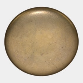 Tiffany Studios New York 1910s Bronze Desk Plate With Raised Rim Stamped 1742