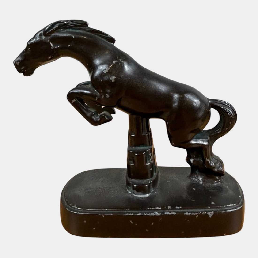 Nuart Creations 1930s Cast Metal Art Deco Jumping Horse Figural Bookend (1 of 4)