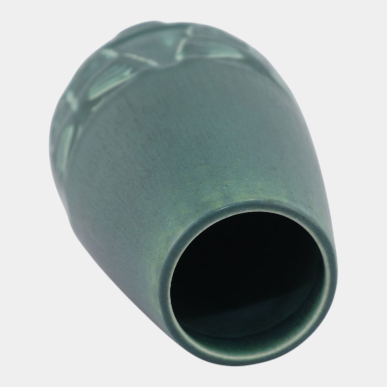 Rookwood 1925 Vintage Arts And Crafts Pottery Green Butterfly Ceramic Vase 2072 - 5