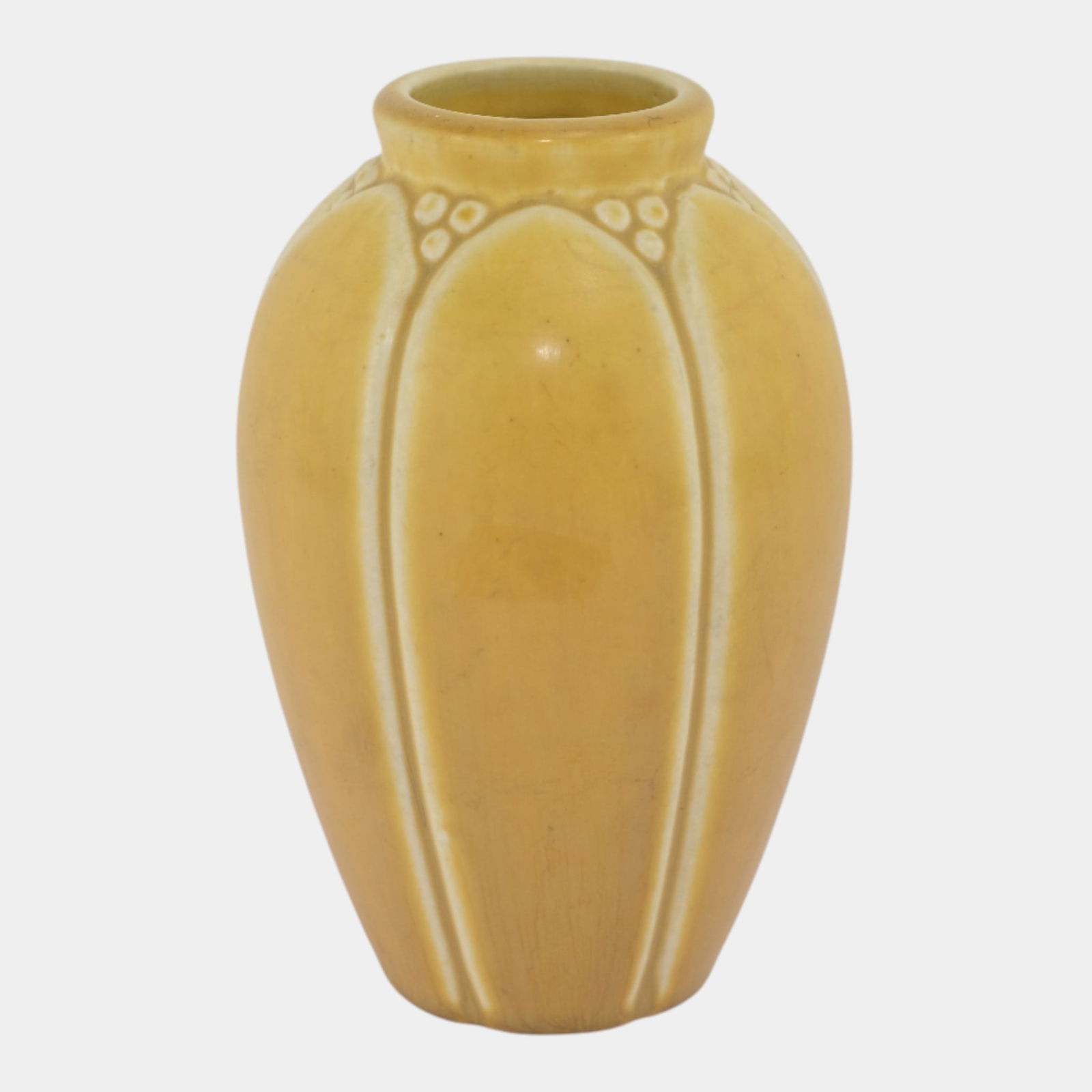 Rookwood 1919 Vintage Arts And Crafts Pottery Yellow Petal Ceramic Vase 2088 - 2