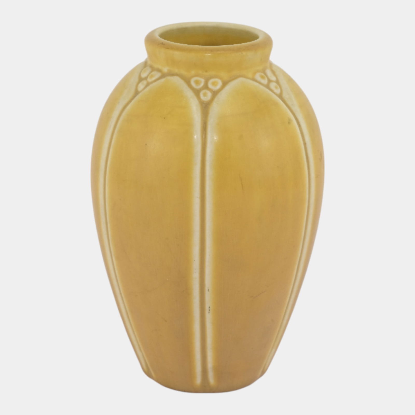 Rookwood 1919 Vintage Arts And Crafts Pottery Yellow Petal Ceramic Vase 2088 - 3