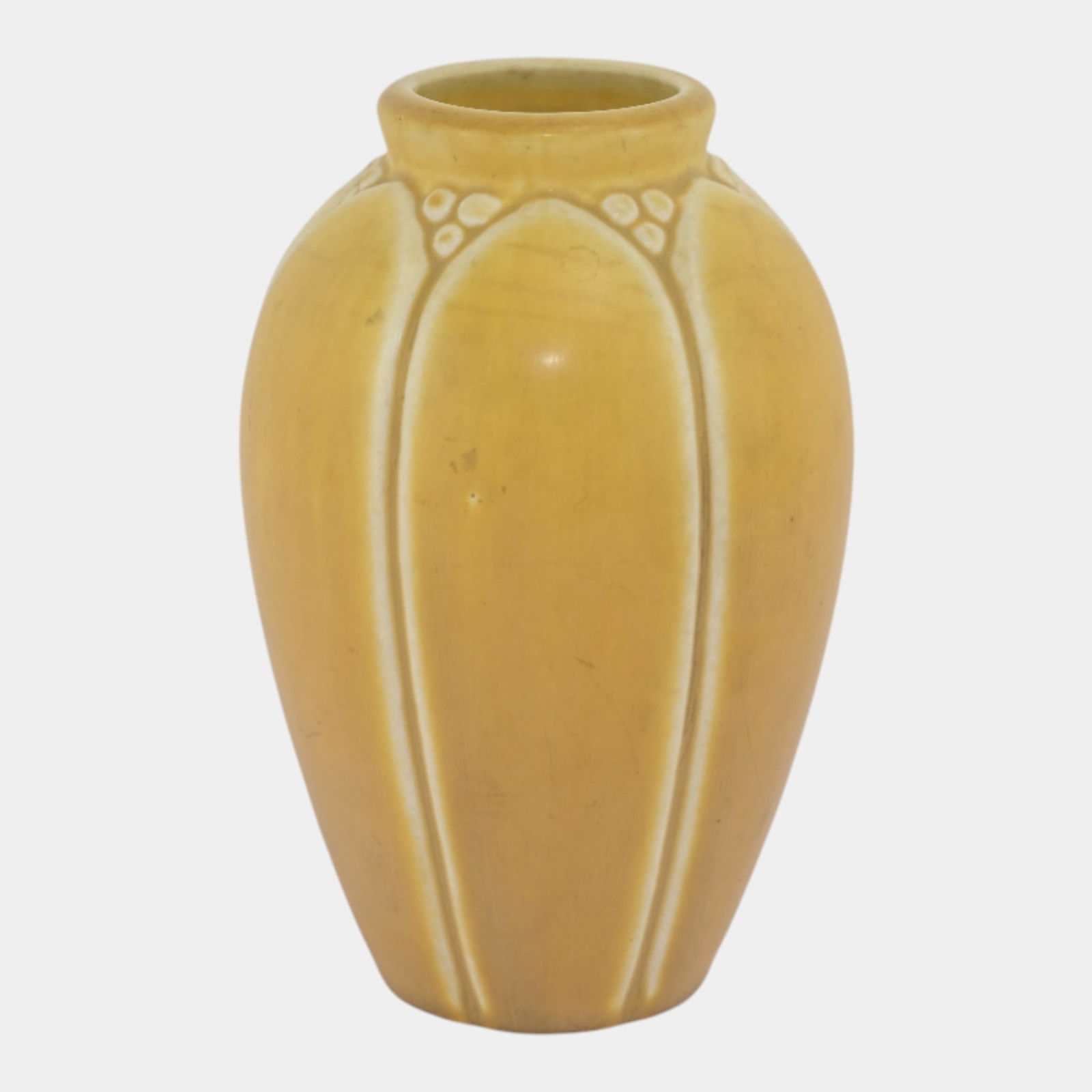 Rookwood 1919 Vintage Arts And Crafts Pottery Yellow Petal Ceramic Vase 2088 - 4