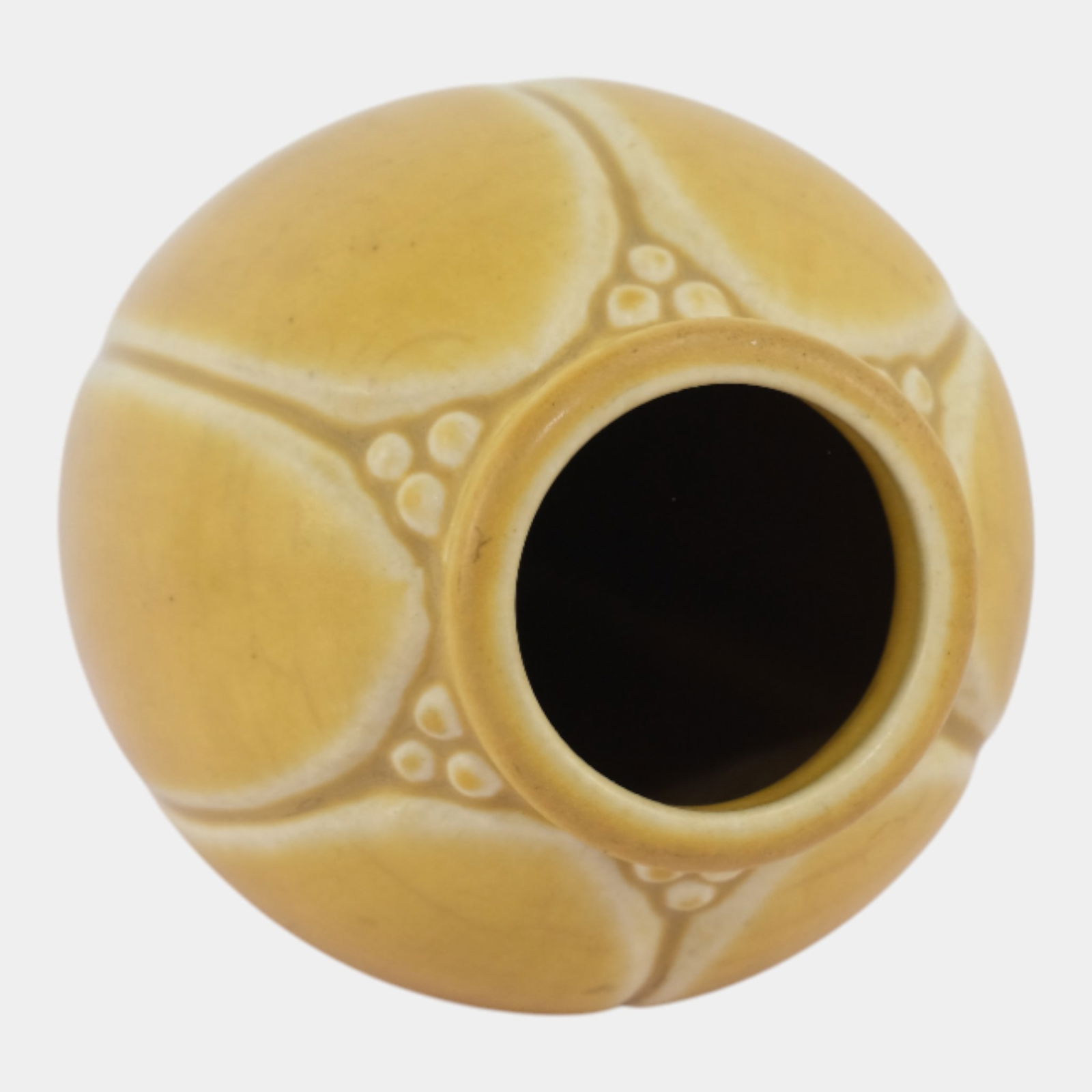 Rookwood 1919 Vintage Arts And Crafts Pottery Yellow Petal Ceramic Vase 2088 - 5