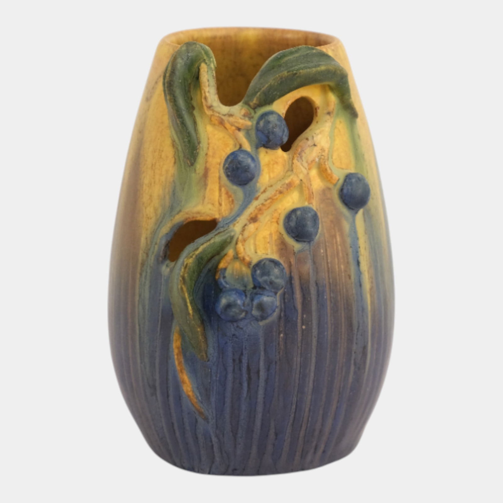 Ephraim Faience 2022 Pot Of The Week Miniature "King Solomon's Seal" Vase (1 of 3)