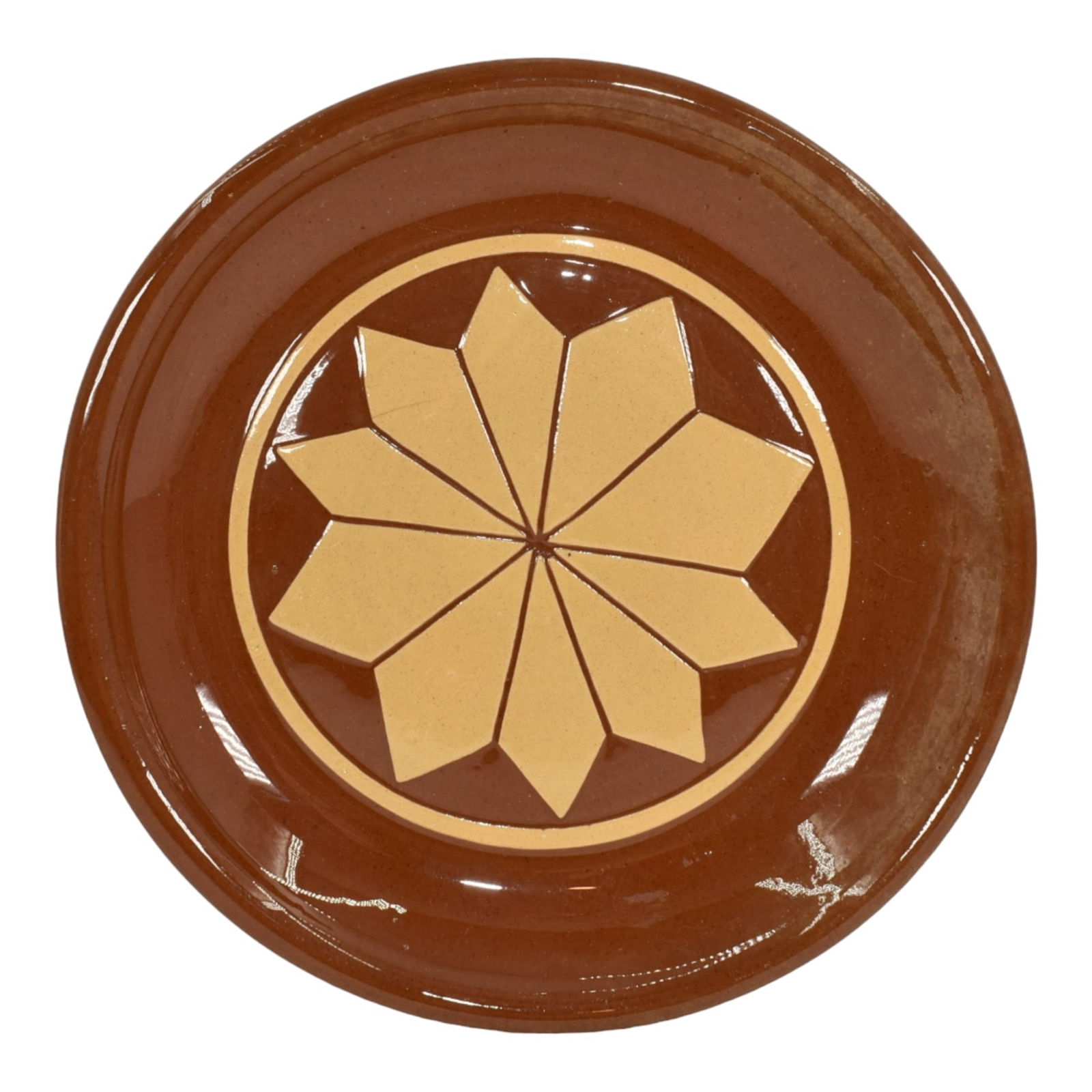 Pine Ridge Sioux Dakota Native American Pottery Star Ceramic Plate Cottier (1 of 6)