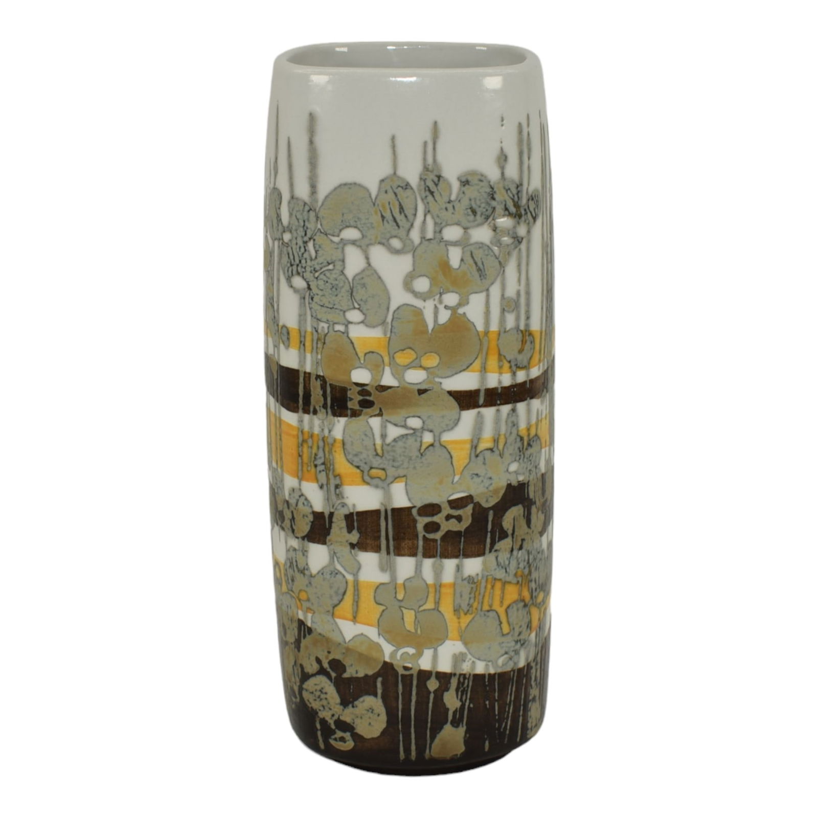 Royal Copenhagen Faience 1950s Pottery Mid Century Modern Vase 963 3763 Weiss (1 of 6)