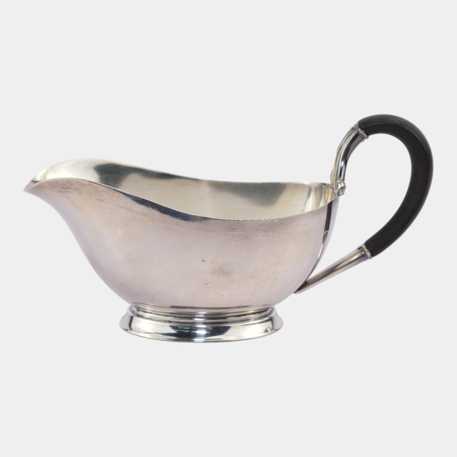 Cohr Denmark Sterling Silver Mid Century Black Handled Gravy Sauce Boat (1 of 6)