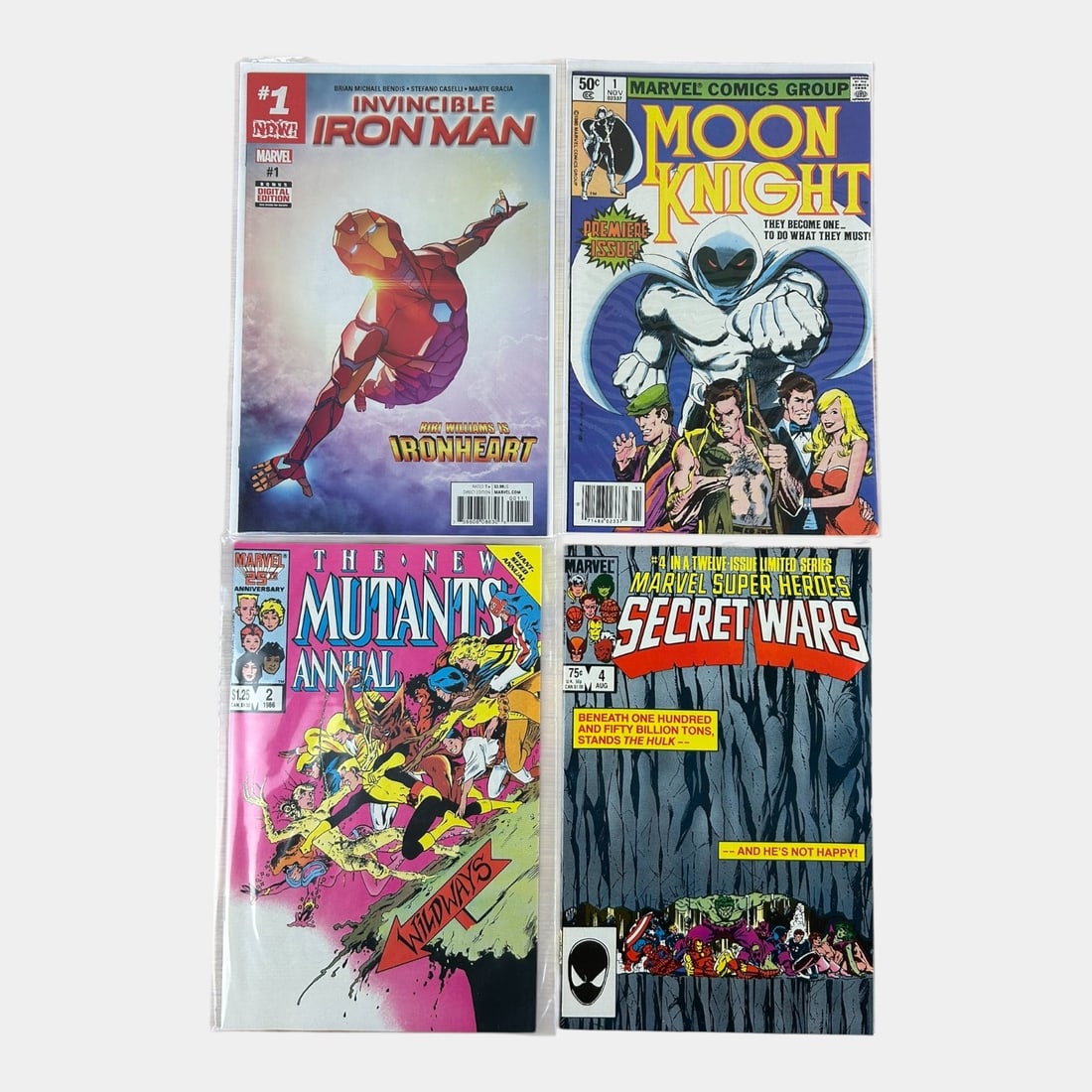 Marvel Key Comic Book Lot High Grade Moon Knight #1 New Mutants Annual #2 (1 of 7)