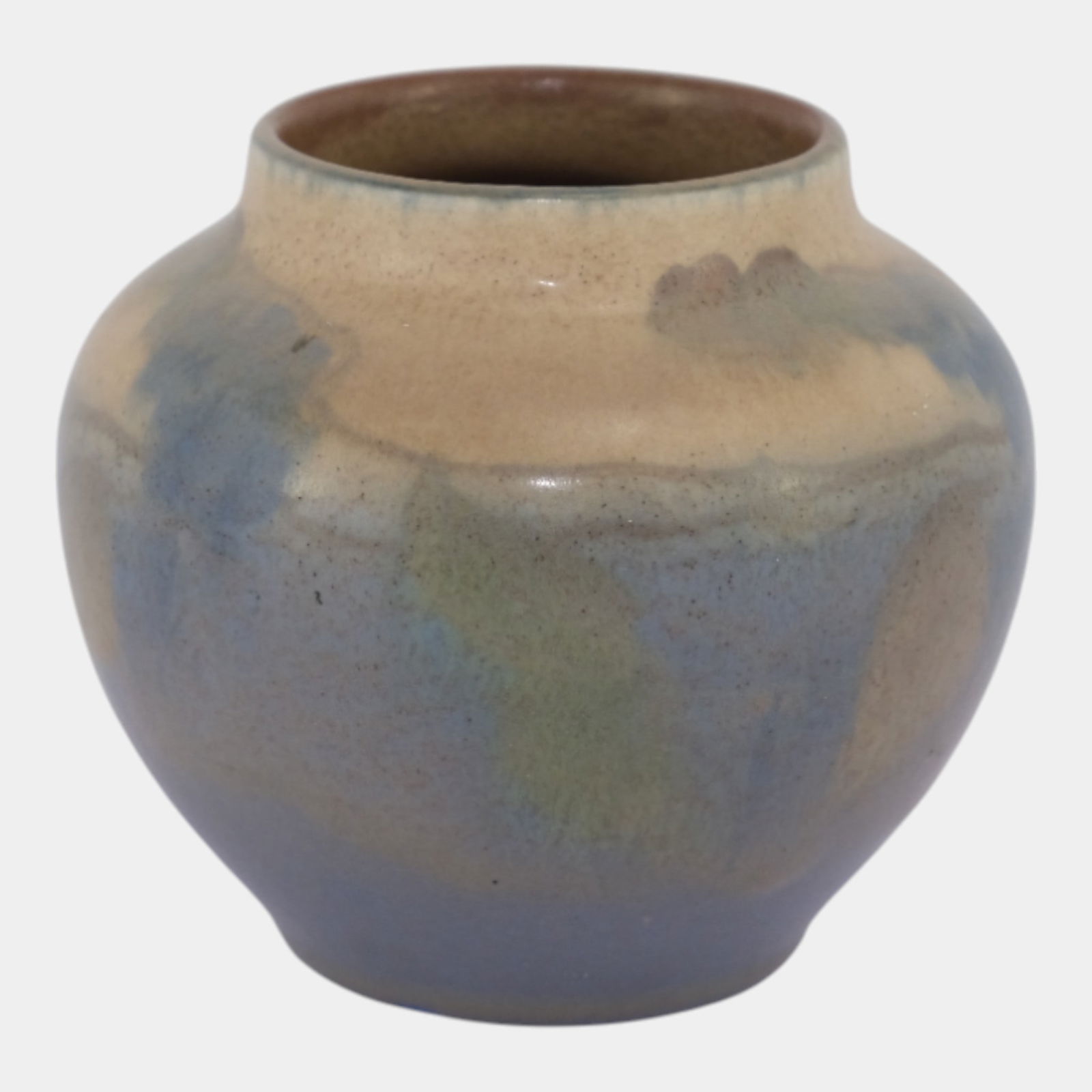 Rookwood 1925 Vintage Arts And Crafts Pottery Ceramic Vase 890E Rothenbusch: Rookwood 1925 Vintage Arts And Crafts Pottery Ceramic Vase 890E Rothenbusch Subtly earthy and softly blended, this Arts & Crafts era Rookwood vase features a rounded shouldered form finished in a gent