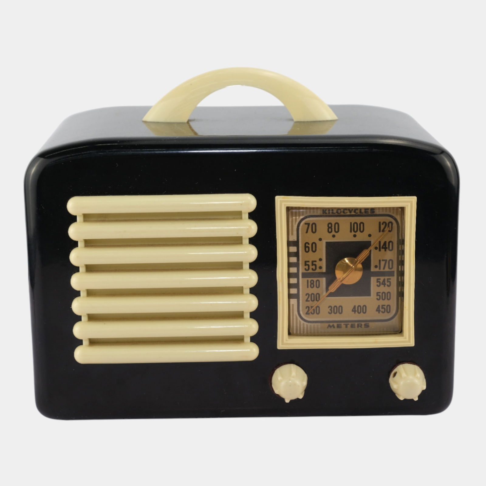 General Television & Radio Corp 1946 Art Deco Bakelite Case Airplane Dial Indicator Radio (1 of 6)