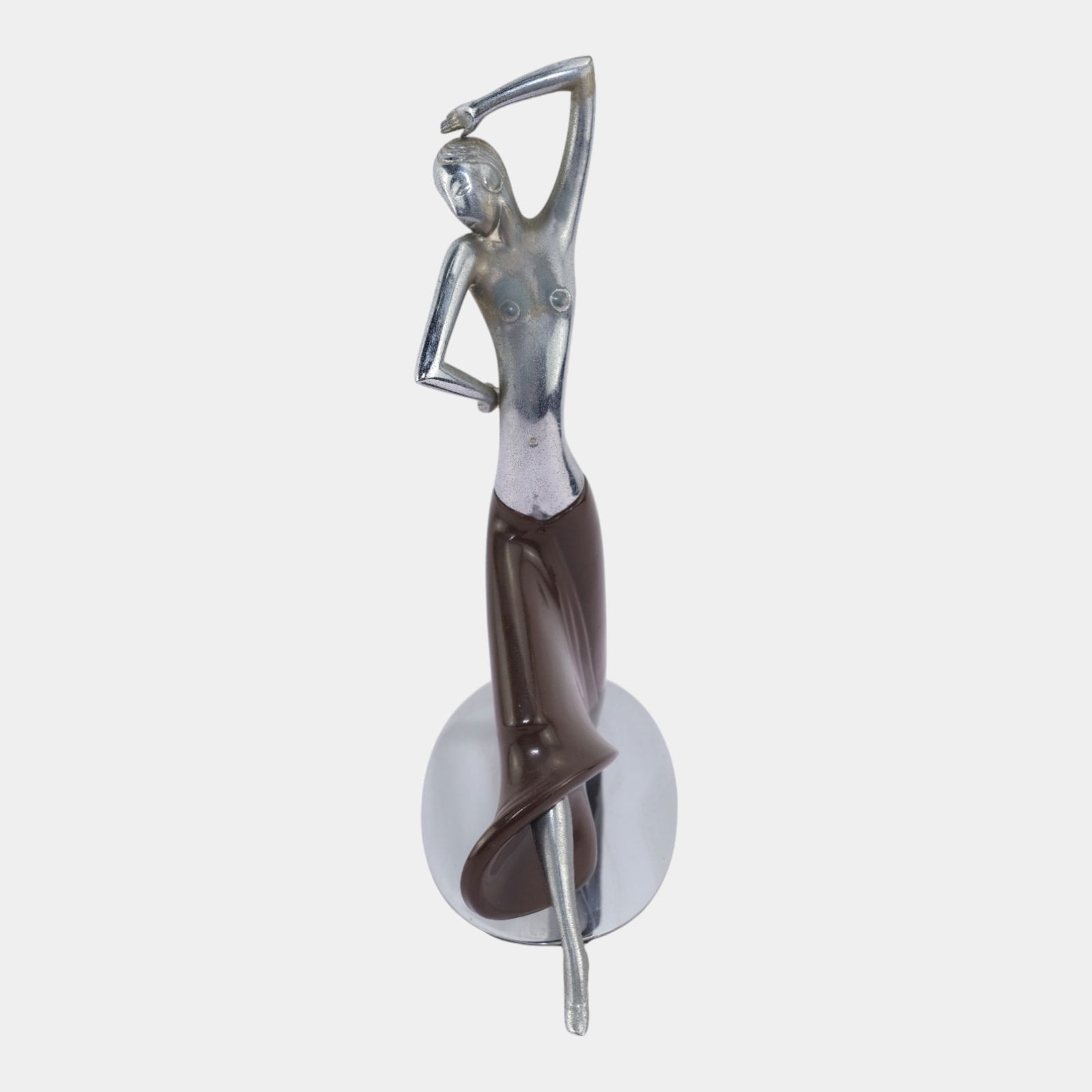 Art Deco 1930s Josephine Baker Streamlined Female Dancer Figural Sculpture (1 of 8)