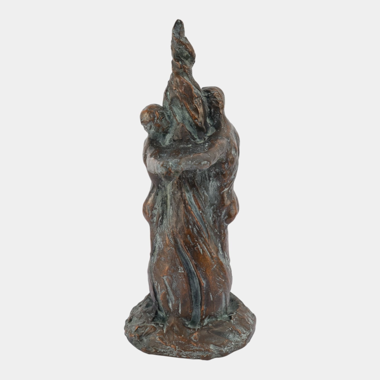 Caroline Driscoll 1930 Art Deco Modernist Bronze Couple Entwined Around Flame (1 of 7)