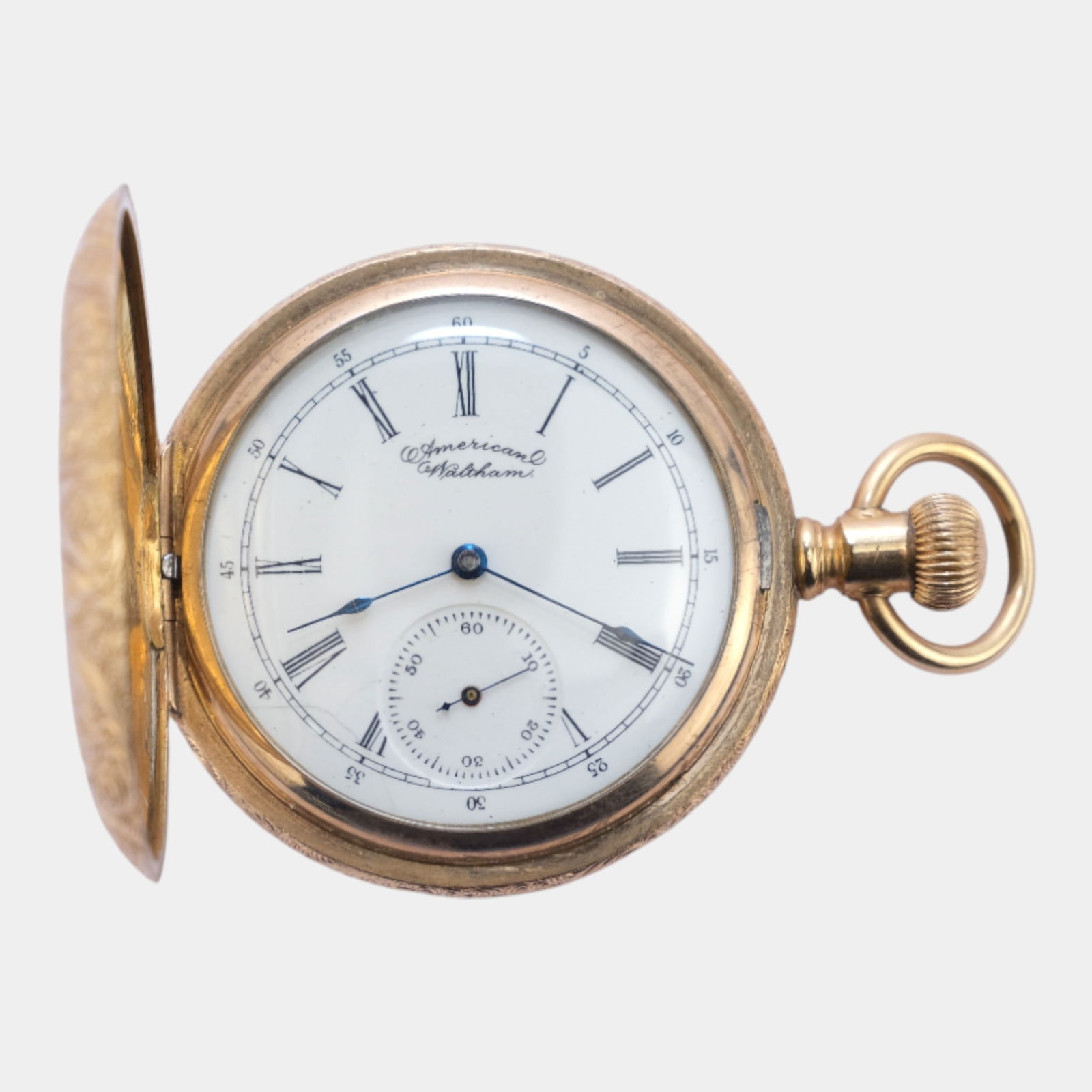 American Waltham Watch Co 1900s Gold-Filled Engraved Case Pocket Watch (1 of 5)