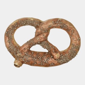 Faust Nipper Early 1900's Art Pottery Pretzel Flask 45