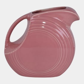 Fiestaware Vintage Art Pottery Pink Ceramic Pitcher