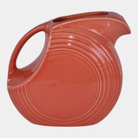 Fiestaware Vintage Art Pottery Coral Pink Ceramic Pitcher