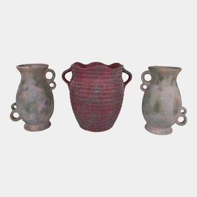 Burley Winter 1930s Vintage Art Pottery Vases