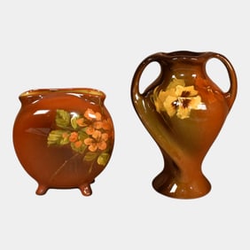 Rookwood Roseville Rozane Vintage Pottery Standard Glaze Vases