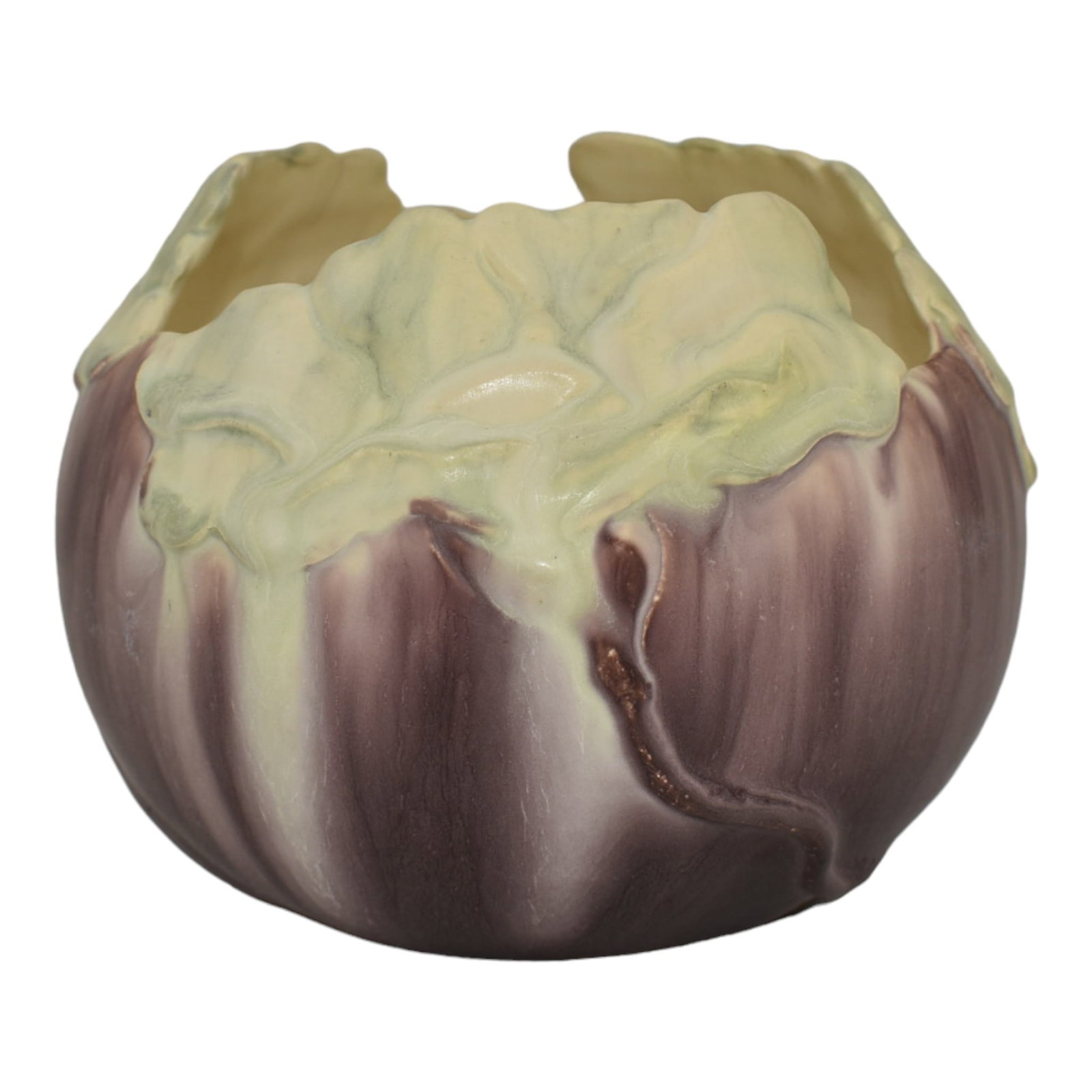 Ephraim Faience 2006 Hand Made Pottery Purple Cottage Garden Ceramic Vase 623 (1 of 6)